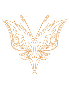 Tribal Butterfly Vector Metal Art Kids Tracing Shape Pdf, Free Vectors File